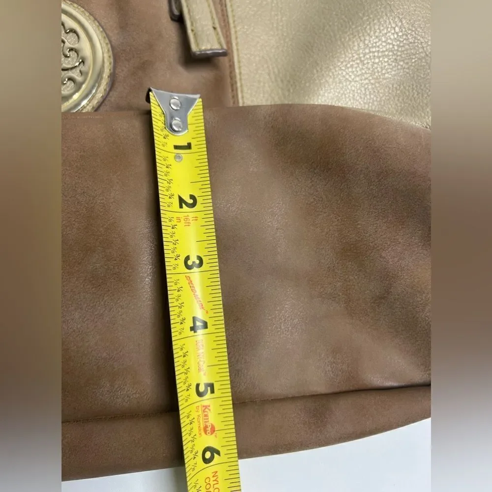 Two-Tone Neutral Tote Bag • Quiet Luxury Minimalist Style